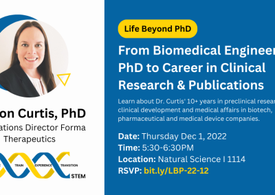 From Biomedical Engineering PhD to Career in Clinical Research & Publications
