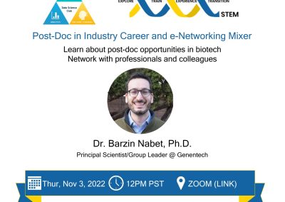 Applying Computational Sciences – Postdoc in Industry Career and e-Networking Mixer