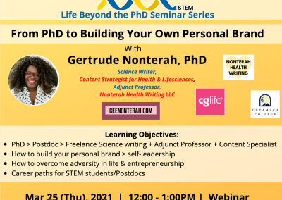 PhD to Building Your Own Personal Brand