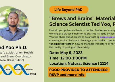 “Brews and Brains” Material Science Scientist Ted Yoo, PhD