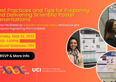 Best Practices and Tips for Preparing and Delivering Scientific Poster Presentations
