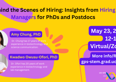 Behind the Scenes of Hiring: Insights from Hiring Manager for PhDs and Postdocs