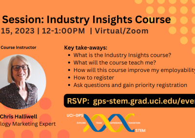 Info Session: Industry Insights for STEM Graduate Students