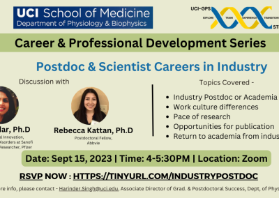 Postdoc & Scientist Careers in Industry