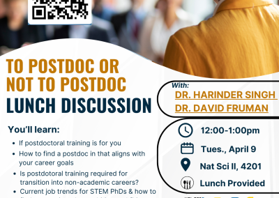 To Postdoc or Not to Postdoc: Lunch Discussion